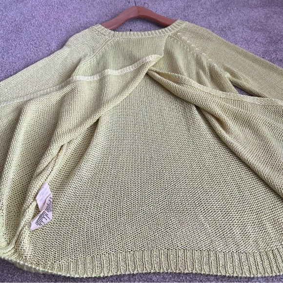 WILFRED ARITZIA sweater relaxed crewneck pullover green lightweight spring knit - Picture 11 of 11